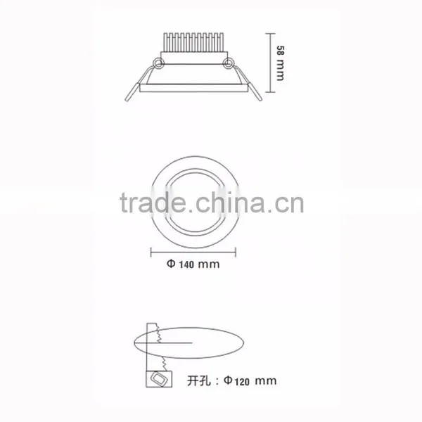 Wholesale New Design Led Celing Lamp 9w Led Down Lighting CE ROHS photo-2