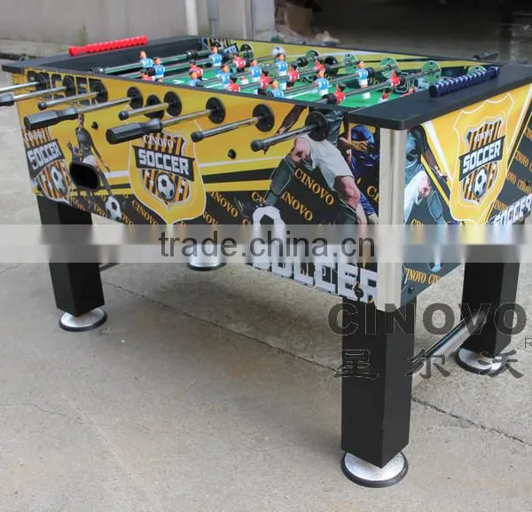 55Inch Yellow Soccer Foosball Table Indoor Play Table Foostable 8grips Football Table photo-2