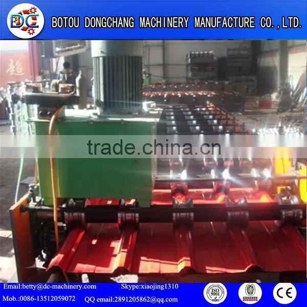 Automatic Galvanized Wallboard Trapezoidal IBR Roof Panel Single Deck Cold Roll Forming Machine photo-3