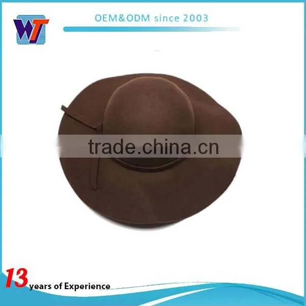 2016 Wholesale Wool Hats for Women Wide Brim Wool Hat photo-4