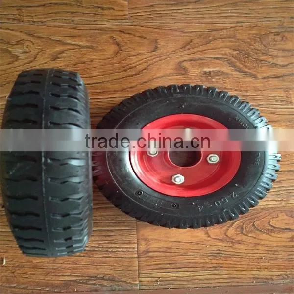 Small Injection Rubber Barrow Wheel 2.50-4