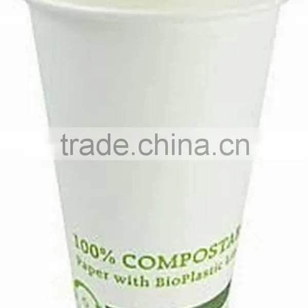 100% Biodegradable and Disposable PLA Paper Liner Packaging Cups