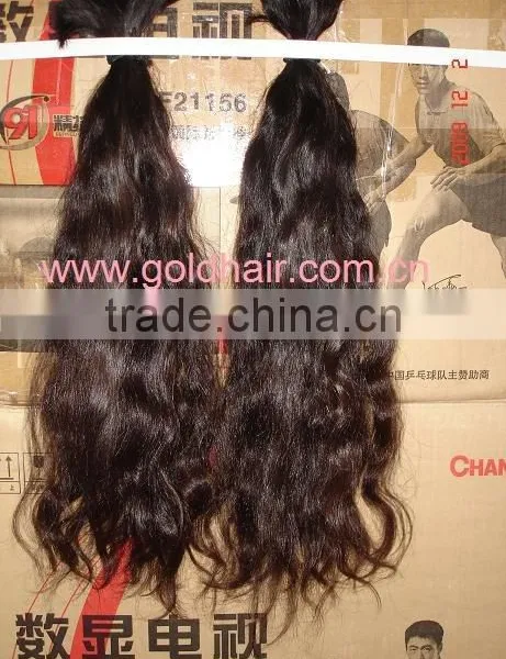 Natural brown color remy human hair -straigt or natural curly