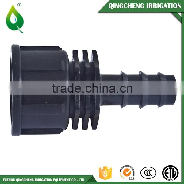 Black Plastic Barbed Straight Coupling For Drip Pipe 16mm photo-5
