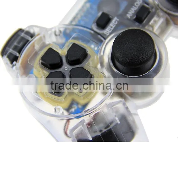 New CLEAR for PS2 Shock Controller (for Sony Play Station 2) Dual Vibration Gamepad for PS2 photo-4
