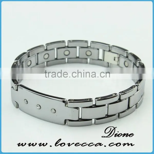 Hot Sale Men Silver Bio Health Magnetic Brcelet Fashion Jewelry