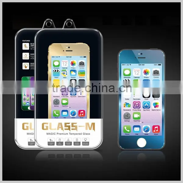 Electroplating Tempered Glass For IPhone 5/5S,Glass M Curved Edge Screen Protect Film 6 Colors Available photo-5