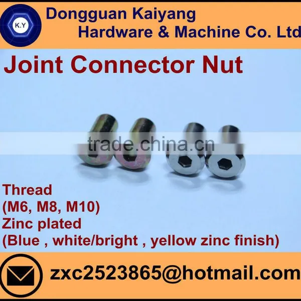 M6, M8, M10 / Bright(White)/ Blue/ Yellow Zinc Plated; Joint Connector ; Furniture Hardware photo-3