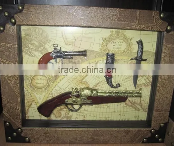 Two Guns Framed Art for Living Room photo-2