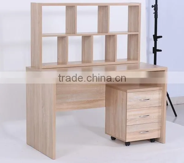 Computer Desk Bookshelf Draw-out Type Arc Table photo-3