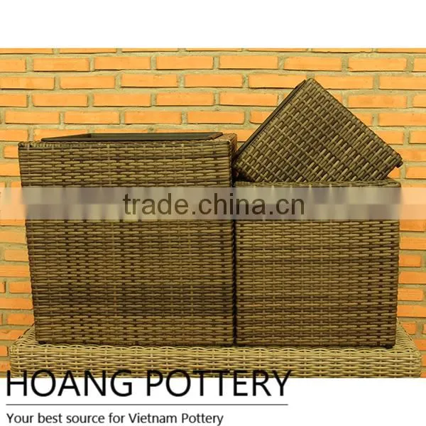 Beautifull Wicker Weave Durable Planters / Pot photo-3