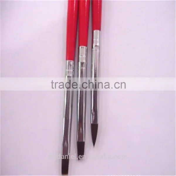 3pcs Red Fashion Makeup Nail Art Brush photo-5