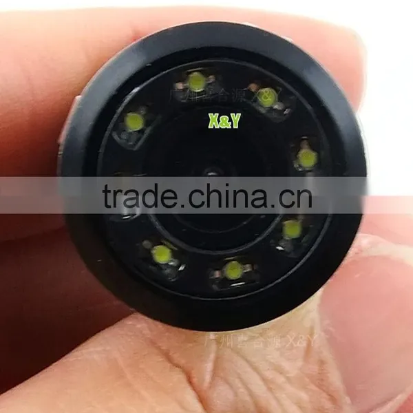 DC12 V Universal 18.5mm 8 LED Nightvision Car Back View Camera Mini Car Camera XY-1289LED photo-2