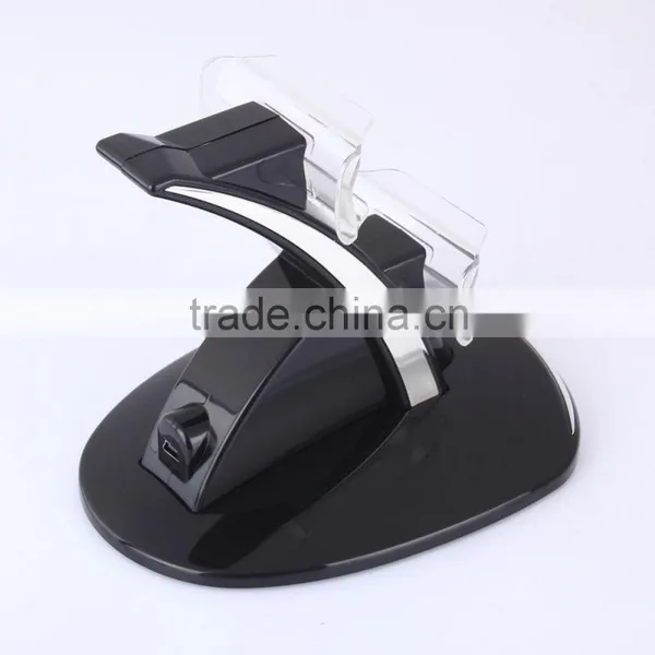 Portable Blue LED Dual Charger 2in1 Power Station And Storage Stand With Double USB Port For PS3 Controllers photo-4