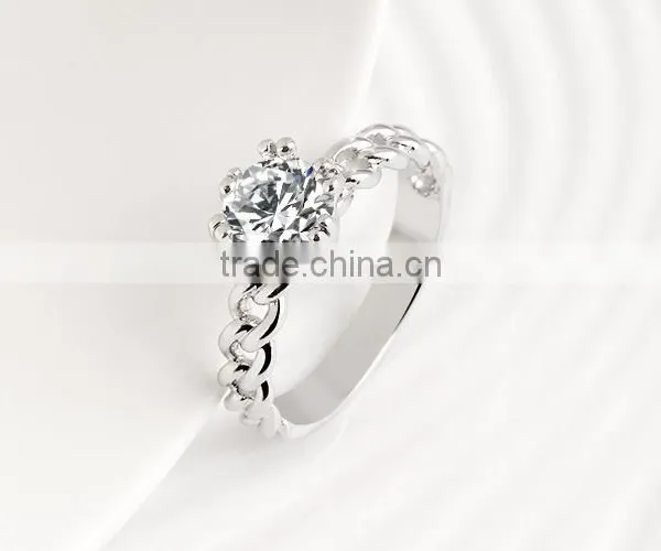 High Quality 1 Gram Gold Plated Platinum Wedding Ring Design photo-3