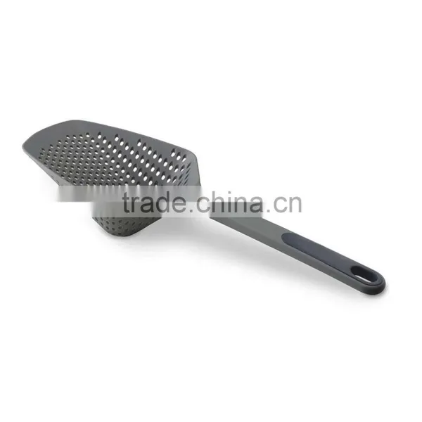 Hot Selling Colorful Nylon Special Kitchen Spoon With Hole Soup Plastic Spoon photo-2