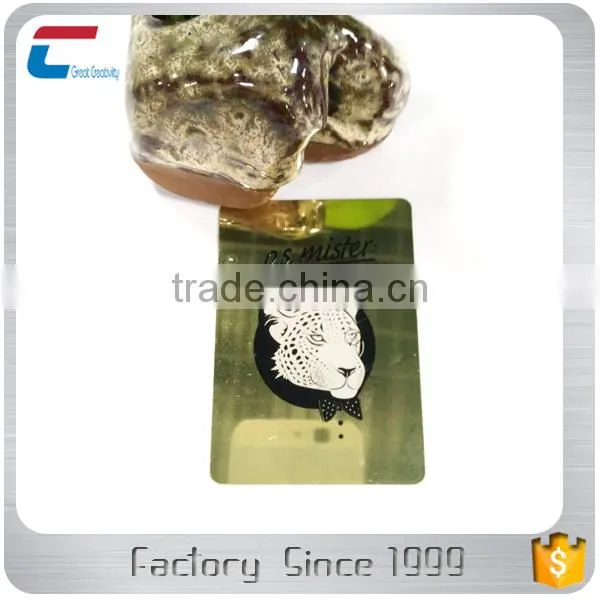 Customzied Printed Shining Golden Mirror Metal Cards photo-6