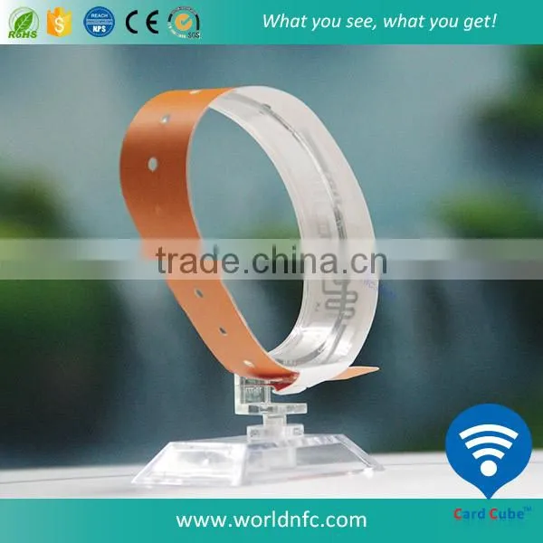 Custom Logo Printing and Different Colors Available UHF Alien H3 Single Use Paper Wristband photo-2