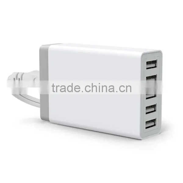 40W 5V 8A 5 Ports USB Charger,home Charger,travel Charger,wall Charger,For IPhone6 IPad Samsung Smart Phone Black USB Charger photo-2