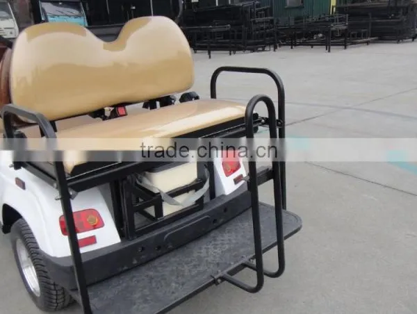 Six Seats Electric Golf Car With Two Rear Facing Flip-flop Seats photo-3