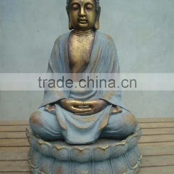 Resin Made Buddha Head Statue for Garden Decorative photo-2