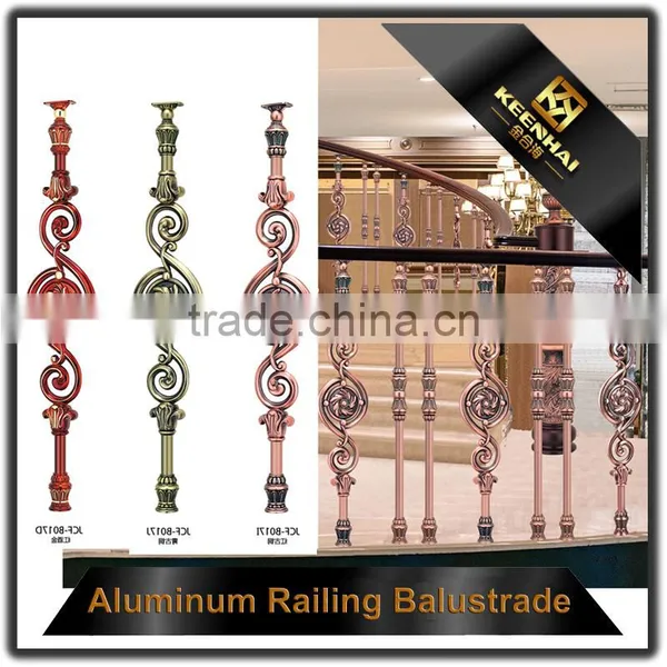 Interior Artistic Floor Mounted Cast Aluminum Handrail photo-4