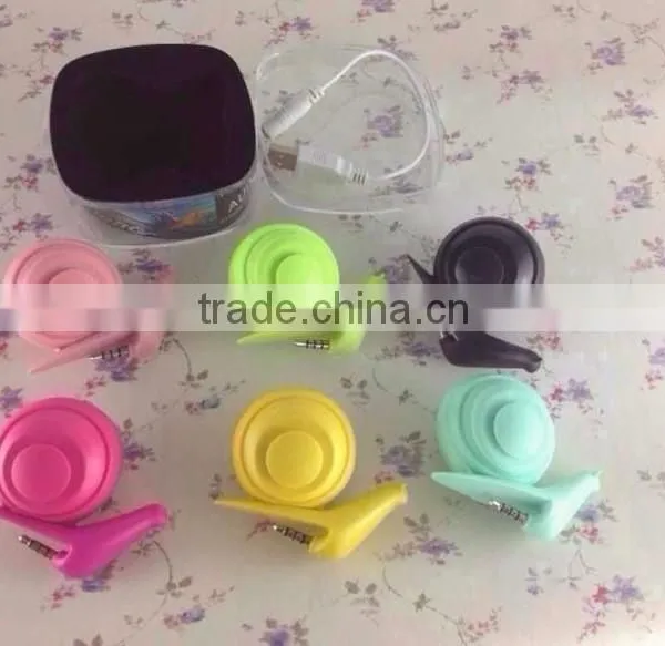 2015 New Arrival Best Present Gift Mini Speaker Snail Shape Mini Speaker Which Could Be Stand For Mobile Phones photo-5