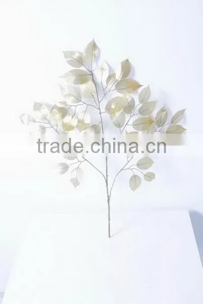 SJ071206 Landscaping Decorative Outdoor Silk Tree Leave With UV Protection photo-2