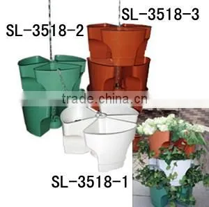 Movable Stackable Vertical Plastic Garden Planter