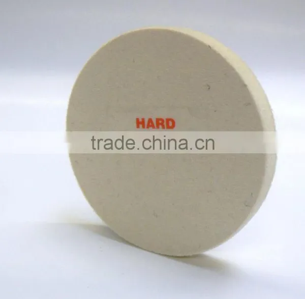 100% Hard Wool Felt Polishing Wheels for Stainless Steel Glass Marble photo-2