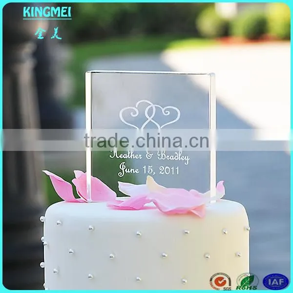 New Heart-shape Acrylic Trophies With Wooden Base,printing Acrylic Trophy Awards photo-5
