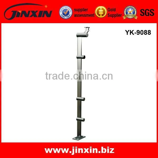 Modern Stainless Steel Handrail Stanchion Sign Holder