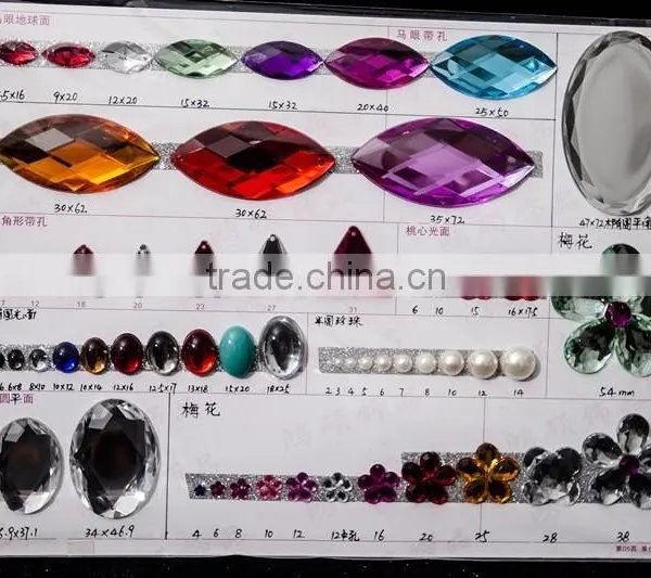 Clear Acrylic Colorful Various Clothes Bead Accessories Decorations photo-3