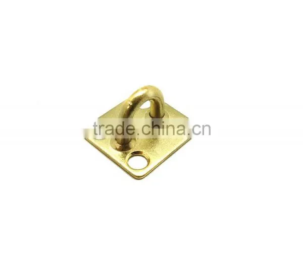 2-5/8" Safety Hasp With Loose Staple Brass Plated, Door Hasp, Steel Hasp Staple Set photo-5