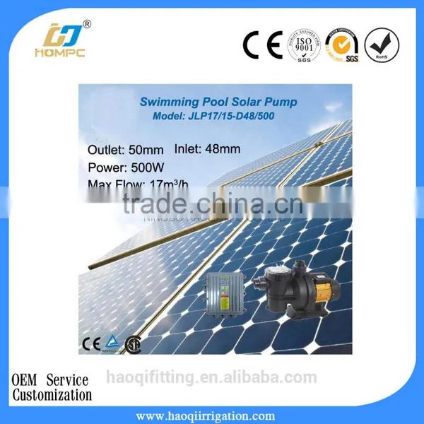DC 48V 500W Swimming Pool Pump Solar Water Pump System photo-2