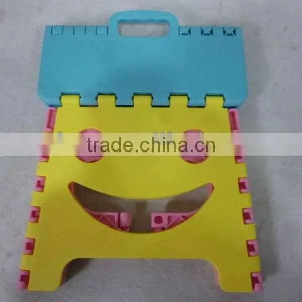 Smile Face Family and Garden Portable Folding Plastic Step Stool Chair photo-6