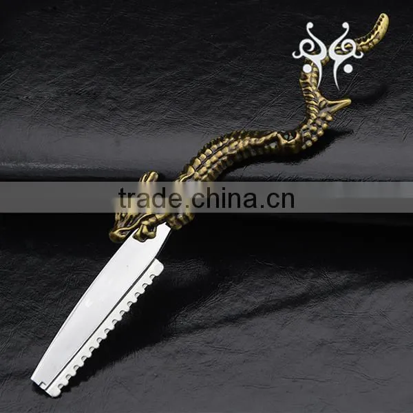 2017 Dragon Handle Folding Straight Barber Razor With Stainless Steel Blade photo-4