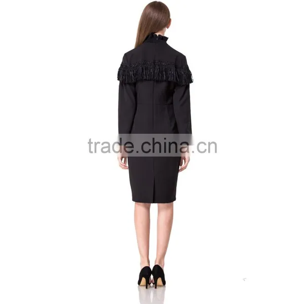 Guangzhou Domin Fashion New Styles 2017 Women Black Dress photo-4