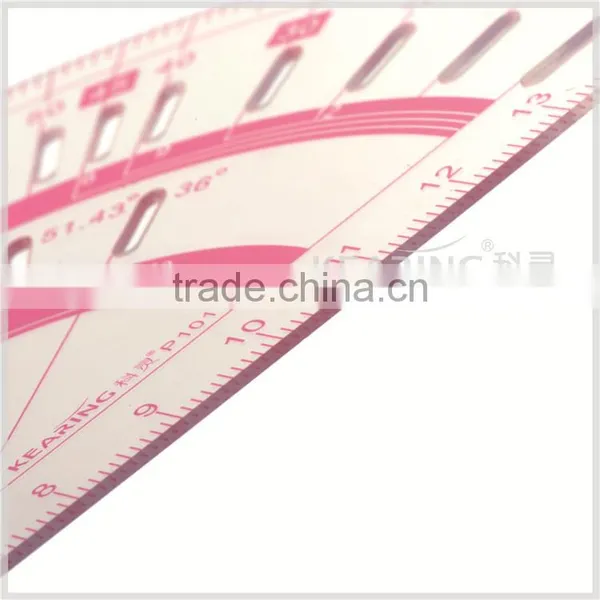 Kearing 15cmProtractor Sandwich Line Drafting Plastic Protractor #P101 photo-3
