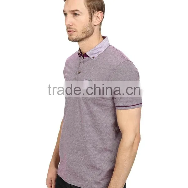 2015 Latest Custom Mens Microfiber Polo Shirt From Factory Cheap Wholesale photo-3