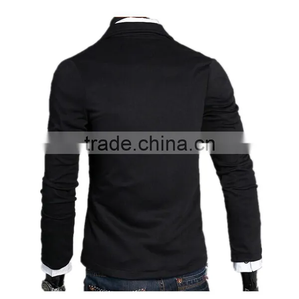 Latest Hot Sale England Style Fashion One Button Design Slim Men Jersey Casual Blazer photo-4