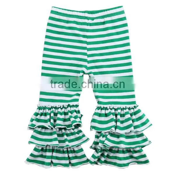 2017 Wholesale Striped Ruffle Pants Sew Sassy Icing Ruffle Pants photo-3