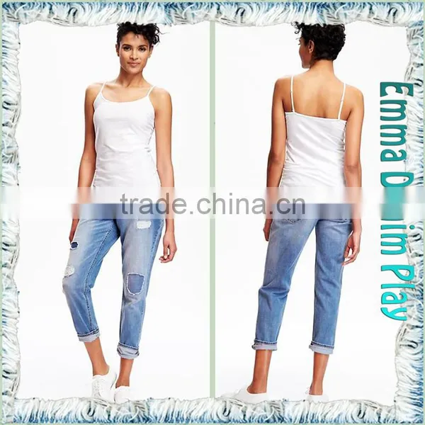 New Solid White Simple Pattern Womens Hot Wear Supender Tank T-Shirts for Summer photo-3