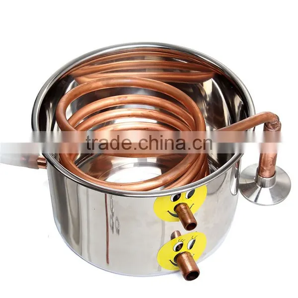 High Quality Best Price 18L Copper Moonshine Ethanol Alcohol Water Distiller Still Stainless Boiler photo-5