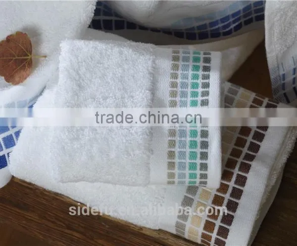 Wholesale Fancy Design Embroider Dobby Border Bath Towel Hand Towel Manufacture photo-2