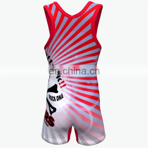 Sublimated Cool Cheap Wrestling Singlets for Sale photo-4
