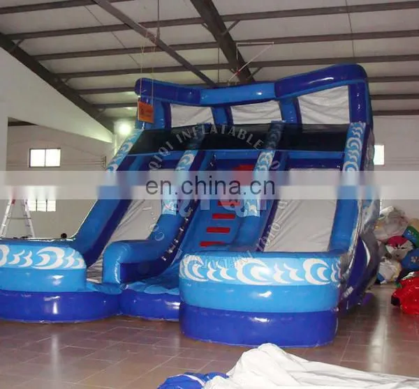 China Double Lane Rental Inflatable Water Slides photo-4