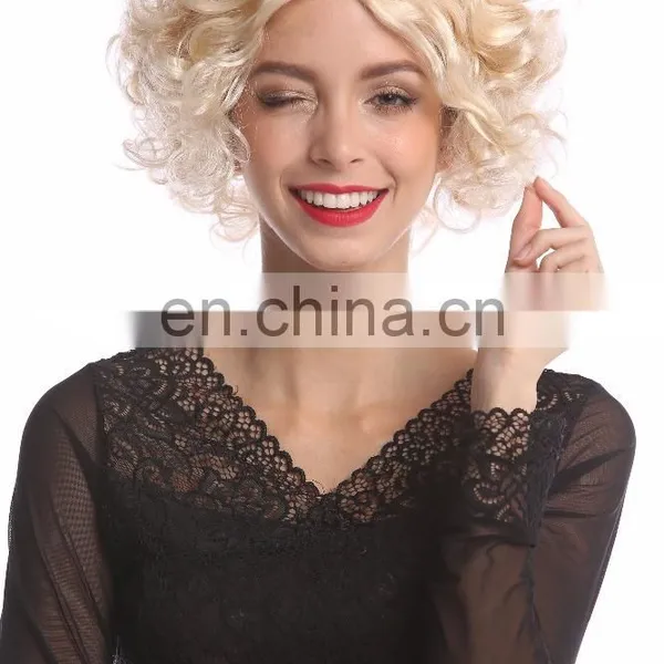 Carnival Hollywood Diva Blond Short Wigs P-W230 photo-5