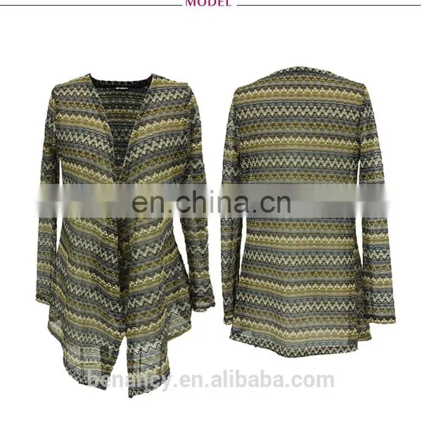 Women's Sleeveless Shawl Cardigan Zigzag Drape Hem Lightweight Cardigan photo-3