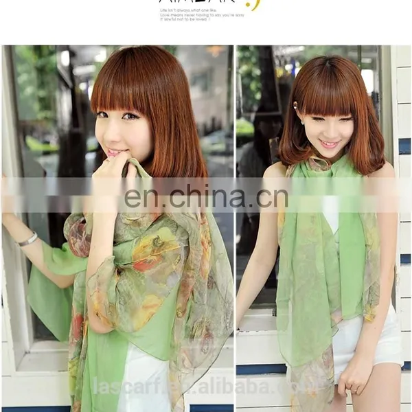 2015Elegant and Fashionable Women's Scarf Shawl Autumn Green photo-2